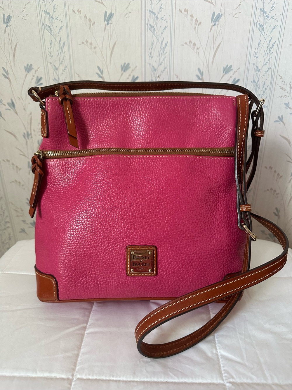Dooney & Bourke Hot Pink Leather Crossbody